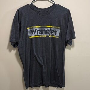 Wrangler Gray Short Sleeve Tee Classic Casual